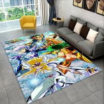 Retro Saint Seiya Anime Cartoon Carpet Rug for Playroom Bedroom Living Room Sofa Home Decor,kid Area Rug Non-slip Floor Mat 40x60cm