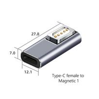 USB Type C Magnetic PD Adapter For Magsafe 1 2 MacBook Air Pro PD 100W Fast Charging Adapter Led Indicator Magnet Plug Converter