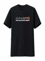 The Evolution Of Money Bitcoin Btc Crypto Cryptocurrency T Shirt Vintage Washed Versatile Unisex Casual Fashion Stretched Soft S įvairiaspalvis