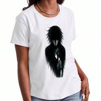 Senpai Anime Girl unisex's Cotton T Shirt, Premium Cotton Graphic, Durable, Casual Fashion. Featuring Japanese Manga Style Art, Comfortable And Stylis S įvairiaspalvis