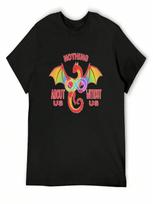 Autistic Dragon - Nothing About Us Without Us T-Shirt Baggy Shirts Custom T Shirt Graphic Shirts T Shirt unisex S įvairiaspalvis
