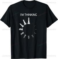I am Thinking Chess Pieces Im Thinking Chess Player Lover TShirt  fashion casual loose top S