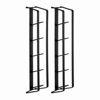 Punch-free Design Cabinet Capsule Rack Creative Wall-mounted Rack  Barista Supplies 2pcs Style 2 Black