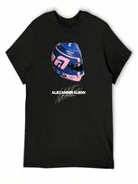 Alex Albon (F1 2024 Helmet) T-Shirt Topping Shirts Graphic Aesthetic Clothes Cotton Man T-Shirts unisex's T-Shirt S įvairiaspalvis
