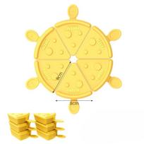 Summer Food Grade Ice Cream Mold Can Be Superimposed Ice Cream Popsicle Cheese Mold Household Handmade DIY Mold 6pcs/8*8cm geltona