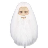 Kalėdinis Cosplay Sintetinis Perukas Ilgi Plaukai Baltas/Pilkas Kalėdų Senelio Barzdos Perukas Unisex Vyrams Moterims Vakarėlio Persirengimo Aksesuarai