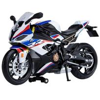 1/12 BMW S1000RR 2021 Metalinis motociklo modelis Žaislinė transporto priemonė Kolekcija Motociklas Amortizatorius Visureigis Autociklas Žaislai Automobilis balta