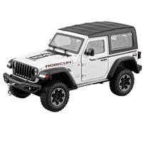 1/24 Jeep Wrangler Rubicon Detachable Roof Alloy Car Model Sound and Light Pull Back Children's Toy Collectibles Birthday Gift balta