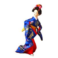 Rankdarbiai Geišos Kimono Lėlės Stalo Ekspozicijos Figūrėlė Ornamentas Japonų Tematikos Restoranams ar Namų Dekoras Dovanai C