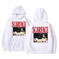 Filmo „Scarface“ Tony Montana Grafinis Džemperis Su Gobtuvu Vyrams Moterims Laisvalaikio Vintažinis Hip Hop Punk Džemperiai Su Gobtuvu Vyriška Mada Roko Rudens Palaidinė S