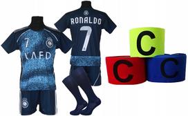 RONALDO komplet sportowy strój piłkarski AL NASSR granatowy r 134