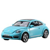 1/32 žaislinis automobilis Volkswagen Beatle metalo lydinio automobilio modelis lietas modelis simuliacinis žaislinis transporto priemonės automobilio modelis garsas šviesa miniatiūrinis mastelis dovana mėlyna