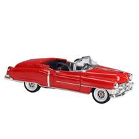 Welly 1/24 Cadillac Eldorado Alloy Sports Car Model Diecast Metal Classic Retro Old Vehicles Car Model High Simulation Kids Gift raudona