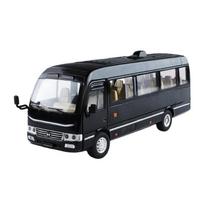1/24 Toyota Coaster Alloy Bus Model, Cool Sound and Light, Exquisite Desktop Ornaments, The Best Collection for Car Model Enthusiasts juoda