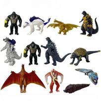 12vnt./rinkinys Godzilla VS King Kong 3-osios 4-osios kartos Imperijos Monstrai Judančiais Sąnariais Veiksmo Figūrėlė PVC Modelis Lėlė Vaikų Gimtadienio Žaislas