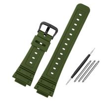 16 mm silikoninis dirželis Casio G-Shock GW-5000/B5600/M-5610 DW5600e GLX-5600 Ga2100 laikrodžiams, dervos/guminis dirželis, vandeniui atsparus laikrodžio dirželis 16mm black