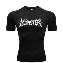 Short-sleeved Compression Shirt for Men, Fitness Gym, Running T-shirt, Rashgard Top T-shirt, Quick-drying Short-sleeved T-shirt S