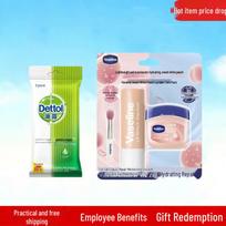 Dettol Hygiene Wipes & Vaseline Lip Balm Set