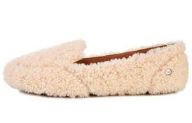 UGG Hailey Fluff Loafer Slip On 'Natural' Women's 1095108-NAT 36
