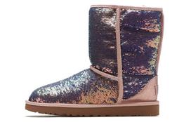 UGG Classic Short Cosmos Sequin Rose Gold Women's 1103796-QRT 37