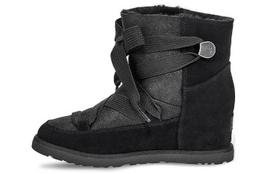 UGG Classic Femme Lace Up Snow Boots Black Women's 1104612-BLK 36