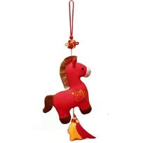 15cm Plush Pony Keychain Mascot Doll New Year Horse Hanging Fashion Plush Horse Doll Pendant  Gifts