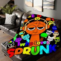 Game Sprunki Incredibox Blanket Soft and Skin Friendly For Couch Bed Napping Bedspread All Seasons Comforter 75cmx90cm