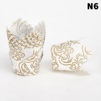 50pcs Tulip Muffin Cupcake Paper Cups Oilproof Baking Liners Cake Decorating DIY Tools Cake Box Muffin Wrap Cases