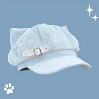 Fashion Cat Ears Women's Beret Japanese Style Cat Paw Pattern Newsboy Cap Anime Sweet Baseball Cap Everyday Outfits