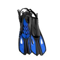 Flipper Silicone Professional Scuba Diving Fins Short Men women Snorkel Swimming Fins Kids Flippers Equipment Swim Set XS mėlyna