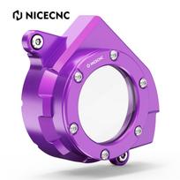 NICECNC For Surron light bee X Transparent Motor Belt Pulley Protector Cover For SUR-RON light bee S L1E For Segway X160 X260 violetinė
