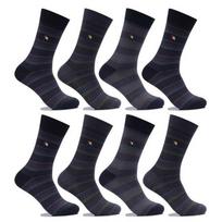 Arnold Palmer Men's Dress Socks Long 8 Pairs SM004 Men's Cotton Socks Men's Dress Socks Dress Socks SM004_Long Neck 8 Pairs/250~270mm