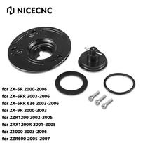 For 2000-2003 Kawasaki Ninja ZX-9R ZX9R Keyless Fuel Tank Lid Cover for Kawasaki ZZR600 2005-2007 ZZR1200 02-05 ZRX1200R 01-2005 juoda