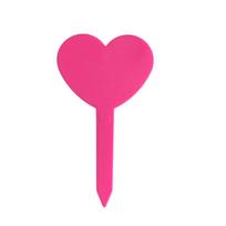 100PCS Waterproof Plant Labels Tags Heart Shaped Reusable Plant Growth Label Durable Horticultural Signage DIY Garden Decoration rožinė