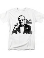 Godfather Godfather Silhouette Unisex Adult T-Shirt White S įvairiaspalvis