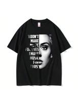 Best Famous Singer Adele Face Graphic T-Shirt unisex unisex Clothing Fashion Pop Music T-Shirts unisex's Oversized T Shirts Fans Gift S įvairiaspalvis