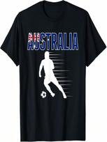 Australia Soccer Lovers Jersey - Support Australian Football T-Shirt(1) S įvairiaspalvis