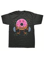Check Out My Six Pack Donut Funny Gym T Shirts Summer Style Streetwear Short Sleeve Birthday Gifts T-Shirt Mens Clothing S įvairiaspalvis