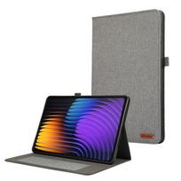 Case For Funda Xiaomi Pad 7 8 Pro 11.2 inch Soft Cowboy Stand Flip Cover For Coque Poco Pad X1 11.2  Tablet Cover Xiaomi Pad7 11.2 pilka spalva
