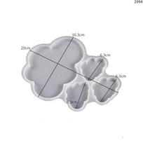Crystal Epoxy DIY Crafts Mold New Hanging Door Silicone Mold Handmake Cloud Combination Pendants Mold DIY