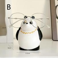 Cute Inverted Panda Glasses Holder Office Desk Glasses Stand Sunglasses Storage Rack Home Bedroom Decoration Ornament B