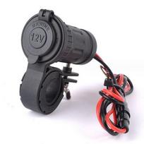 Motorcycle Power Plug Socket 12V-24V Waterproof with Handlebar for Motocycle with 10A Fuse & 60cm Cable juoda