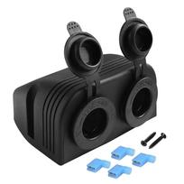 2 skylių palapinės tipo skydelio maitinimo lizdas 12V-24V dvigubų prievadų montuojamas kištukinis lizdo adapteris automobiliui, motociklui, laivui