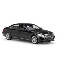 Welly 1/24 Mercedes-Benz S-Class S500 Alloy Car Model Diecast Metal Toy Vehicles Car Model High Simulation Collection Kids Gifts juoda