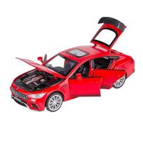 1/32 Mercedes Benz AMG GT63 Sportinis Automobilis Lydinio Diecast Automobilio Modelis Garsas Šviesa Traukiamas Atgal Žaislai Papuošalai Dovana Vaikams Kolekcionuoti raudona