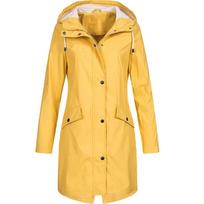 Tong Boke Autumn Newcomer Waterproof Hiking Jacket for Women Long Length Outdoor Coat S geltona