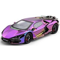 1/24 Lamborghini Revuelto Galvanizavimo Purškimo Lydinio Modelis Sportinis Automobilis, Išskirtiniai Darbalaukio Papuošalai, Geriausia Kolekcija Automobilių Modeliai Entuziastams violetinė