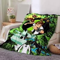 1pc Ben 10 Alien Force Home Decor Throw Blanket, Ultra Soft Coverlet for Couch, Bed .B101 80x120cm