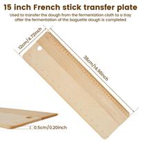 13/15 inch Bread Transfer Peel, French Bread Flipping Board, Beech Bread Serving Tray Wooden Pie Loaves Flipping Board