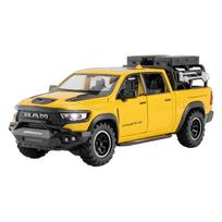 1/32 Dodge RAM 1000 TRX Mammoth Picku Alloy Car Model Sound and Light Pull Back Children's Toy Collectibles Birthday Gift geltona